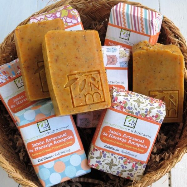 orange poppyseed soap