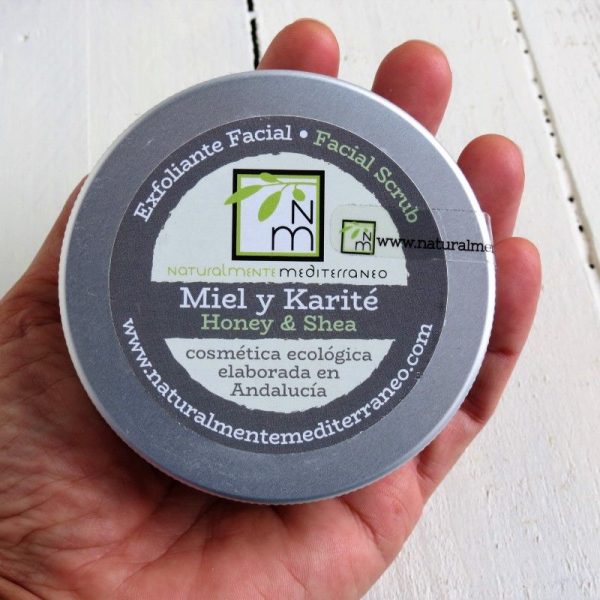 exfoliante facial miel karite ecologico