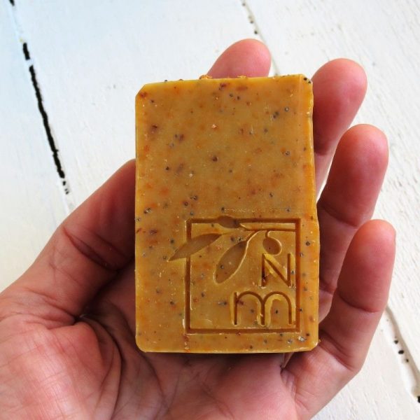 orange poppyseed soap